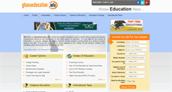 Desktop Screenshot of ghanaeducation.info