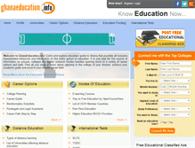 Tablet Screenshot of ghanaeducation.info